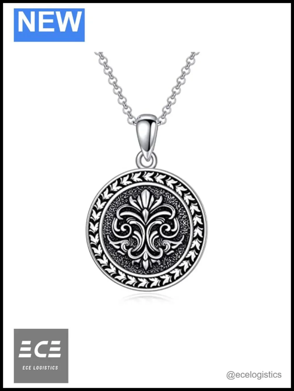 925 Sterling Silver Lotus Pendant Necklace Adjustable Flower Jewelry Gift for